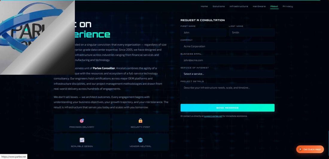Ancelot — Official Website — screenshot 1