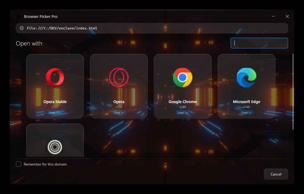 Browser Picker Pro — screenshot 2