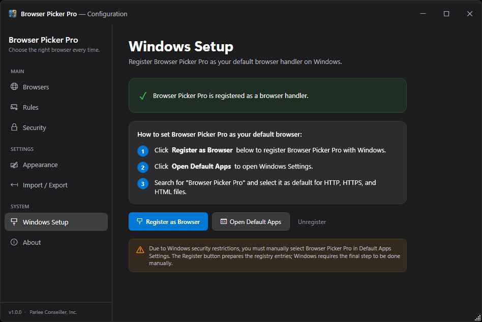 Browser Picker Pro — screenshot 3
