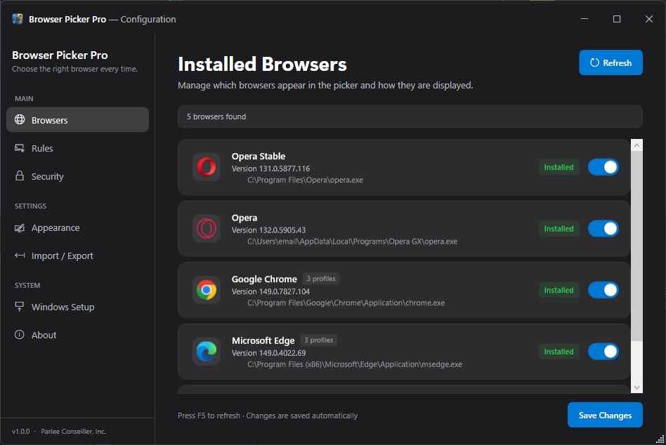 Browser Picker Pro — screenshot 4