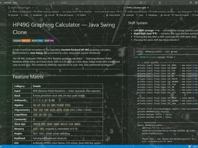 Cover of HP49G Calculator Clone