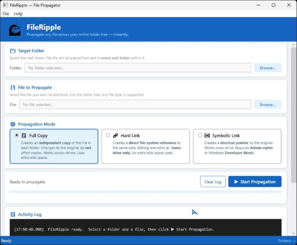 FileRipple — screenshot 2