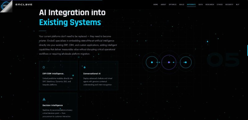EnclavE — Official Website — screenshot 1