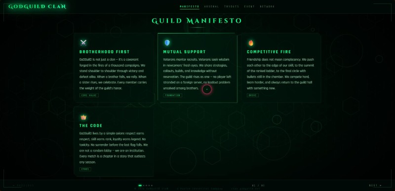 GoDGuilD ClaN Website — screenshot 2
