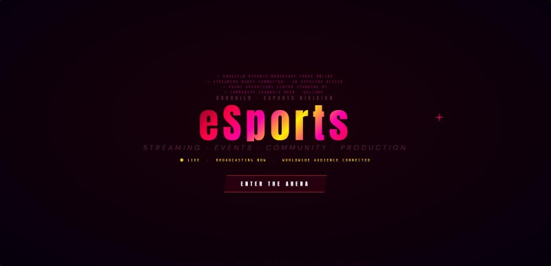 GoDGuilD eSports Website — screenshot 1