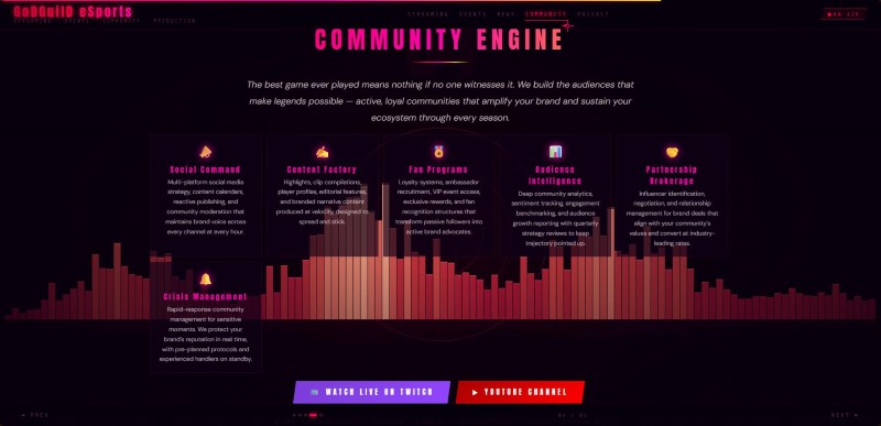 GoDGuilD eSports Website — screenshot 4