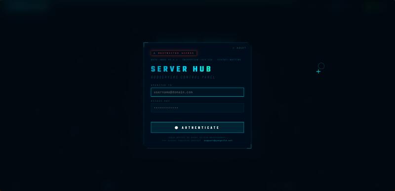 GoDServerS Website — screenshot 1