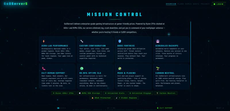 GoDServerS Website — screenshot 4