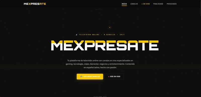 MeXPresate — Online TV Platform — screenshot 2