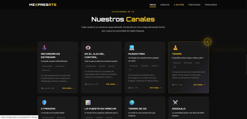MeXPresate — Online TV Platform — screenshot 3