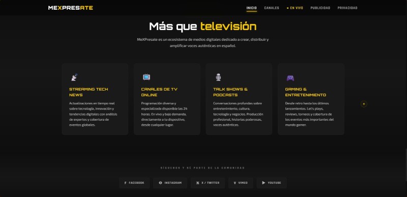 MeXPresate — Online TV Platform — screenshot 4