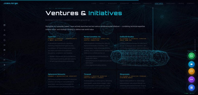 josejorge.com — Personal Portfolio — screenshot 3