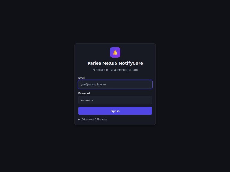 Cover of Parlee NeXuS NotifyCore