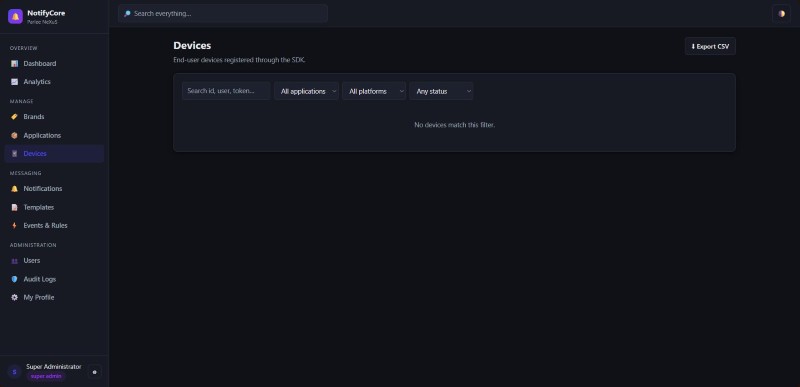 Parlee NeXuS NotifyCore — screenshot 2
