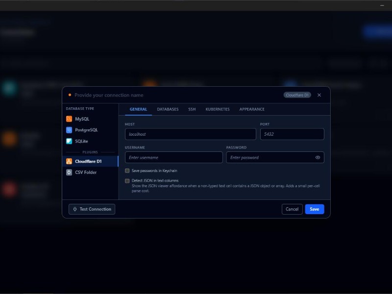 Cover of Cloudflare D1 Plugin for Tabularis