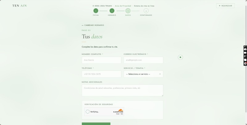 TENAIN Citas — screenshot 3