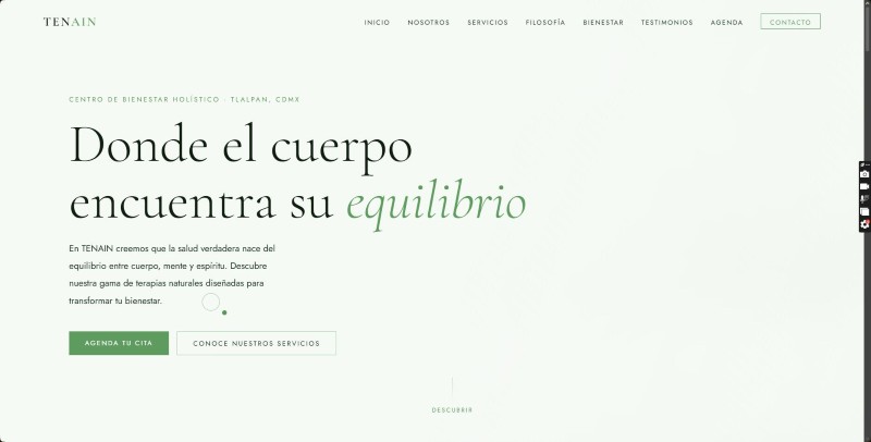 TENAIN Website — screenshot 3