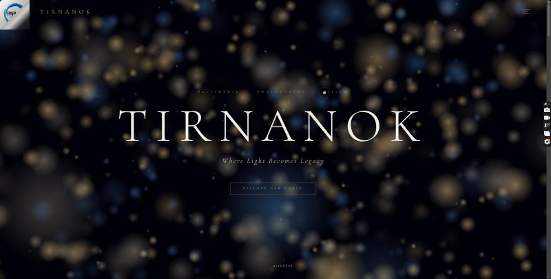 TIRNANOK — Multimedia Website — screenshot 2