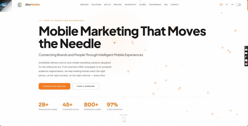 ZhuMobile — Corporate Website — screenshot 4